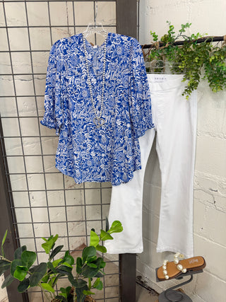 Robin Top Royal Shirts & Tops Dear Scarlett