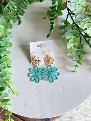 Wildflower Earrings Mint Earrings SM Style