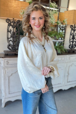 Lillian Cream by Entro Shirts & Tops Entro