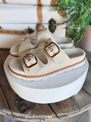 Quinn 5 Sandals Gold Sandal Pierre Dumas