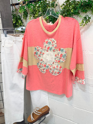 Darling Top Candy Coral by Easel Shirts & Tops Easel