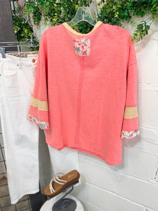 Darling Top Candy Coral by Easel Shirts & Tops Easel