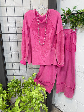 Star Crossed Top Hot Pink Sweatshirt J Her