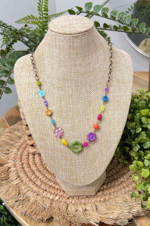 Boho Flower Necklace