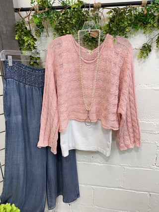 Dorothy Sweater Baby Pink Sweater Pol Clothing