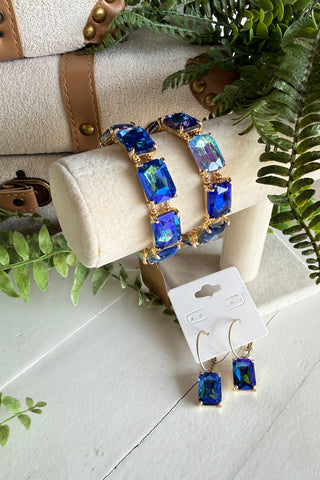 Sundance Earrings Gold/Blue
