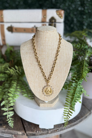 Coin Toss Necklace Gold