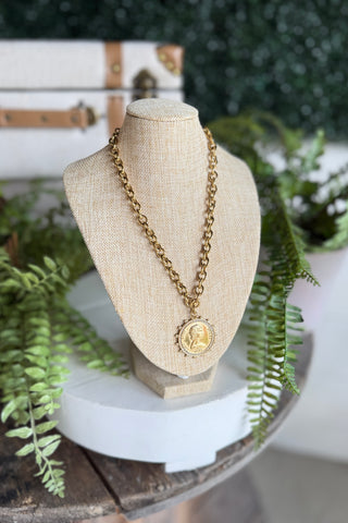 Coin Toss Necklace Gold