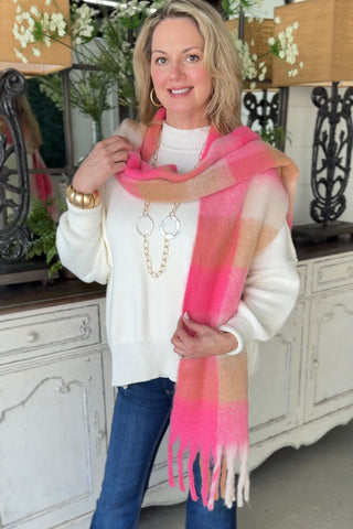 Goodness Scarf Pink Scarf Faire