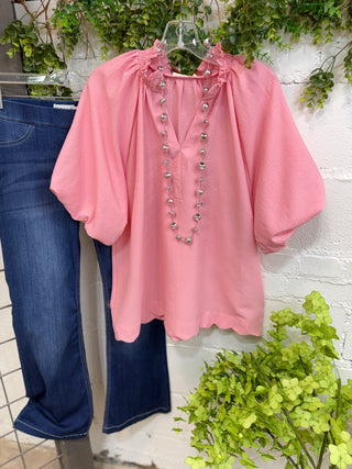 Robbie Top Rose by Umgee Shirts & Tops Umgee