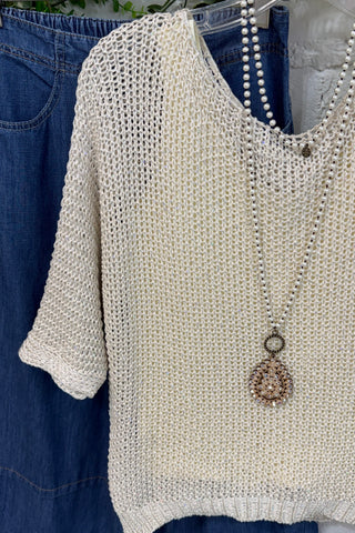 Aretha Sweater Ecru