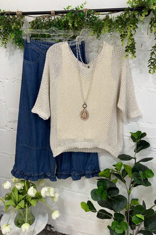 Aretha Sweater Ecru