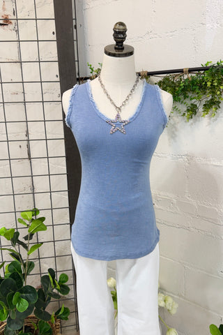 Zeke Tank Top Periwinkle
