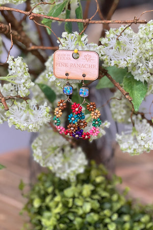 Rainbow Daisy Earrings