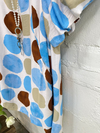 Middleton Dress Aqua Mix by Umgee Dresses Umgee