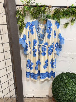 Cathy Dress Blue Mix Dresses Umgee