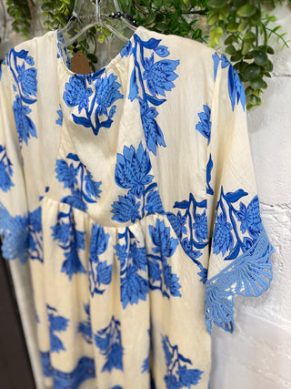 Cathy Dress Blue Mix Dresses Umgee