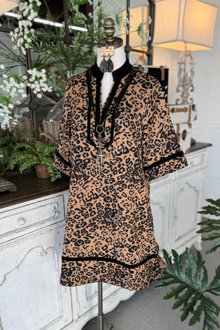 Untamed Dress Leopard Dress/Tunic Southern Grace/Grace+Emma