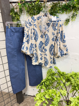 Bishop Pants Denim Pants Gigio