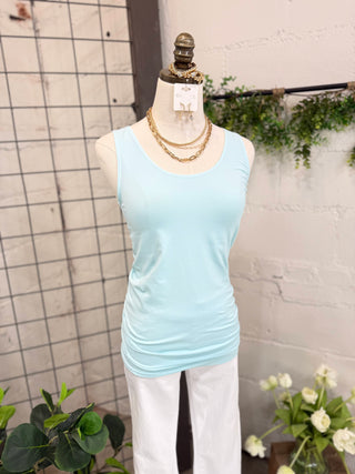 Essential Tank Baby Blue Tank Top Yelete