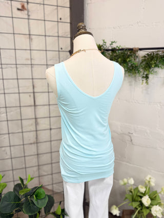 Essential Tank Baby Blue Tank Top Yelete