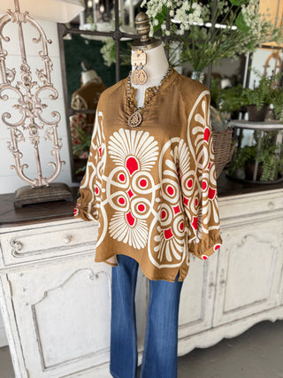 Tuscan Top Bronze Shirts & Tops Gigio