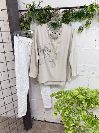 Lucky Me Pants White Pants Made In Italy