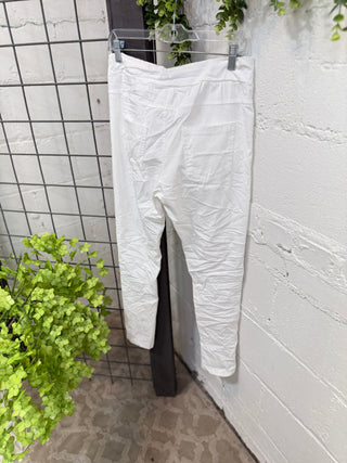 Lucky Me Pants White Pants Made In Italy