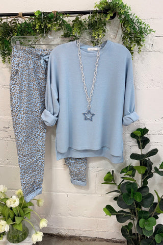 Lovin Leopard Pants Blue