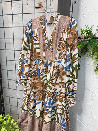 Newbury Dress Walnut Mix Dresses Gigio