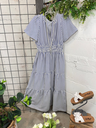 Rockford Long Dress Blue Dresses Staccato