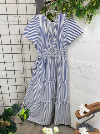 Rockford Long Dress Blue Dresses Staccato