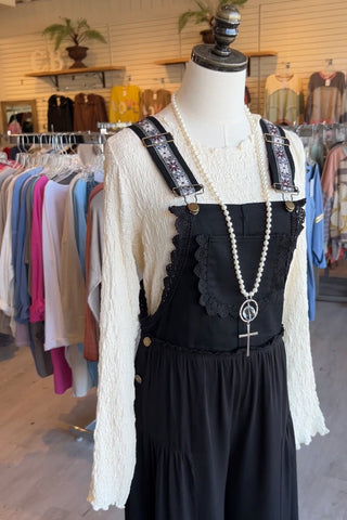 Girly Jumpsuit Black Jumper eesome