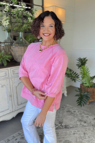 Shelby Top Pink Shirts & Tops Sage+Fig