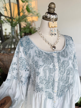 Bridget Top Denim RESTOCK Soon Shirts & Tops Pol Clothing