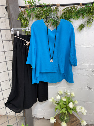Alonna Top Blue Shirts & Tops Sole Luna