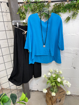 Alonna Top Blue Shirts & Tops Sole Luna