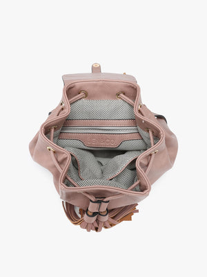 Jewel Distressed Bucket Backpack