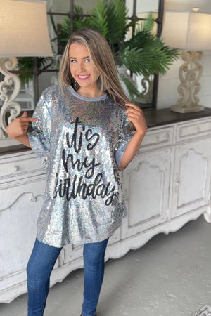 It's My Birthday *Restock!-Shirts & Tops-Carol's Boutique, located in Jasper, Alabama