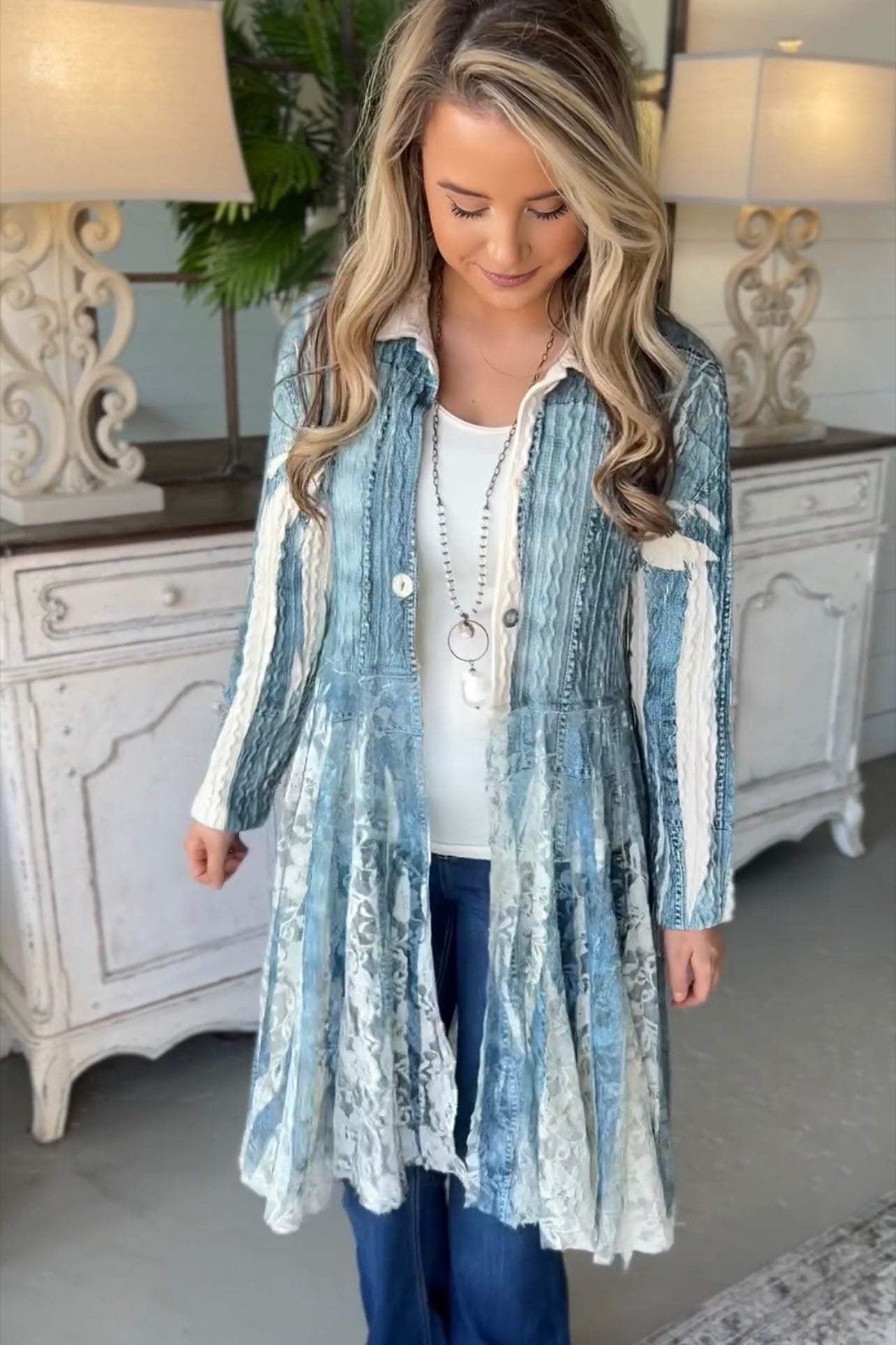 Nora Long Cardi-Outerwear-Carol's Boutique, located in Jasper, Alabama