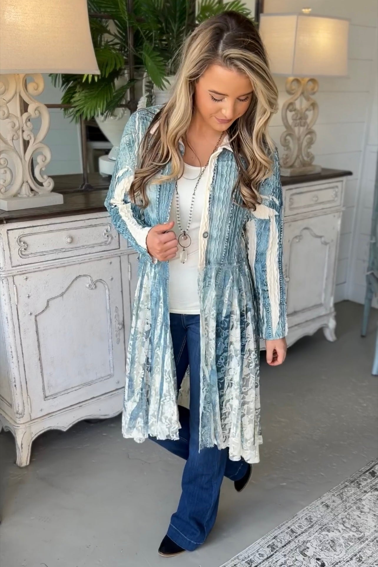 Nora Long Cardi-Outerwear-Carol's Boutique, located in Jasper, Alabama