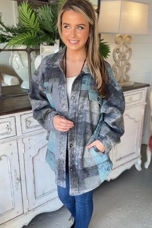 Rainbow Shacket-Shirts & Tops-Carol's Boutique, located in Jasper, Alabama