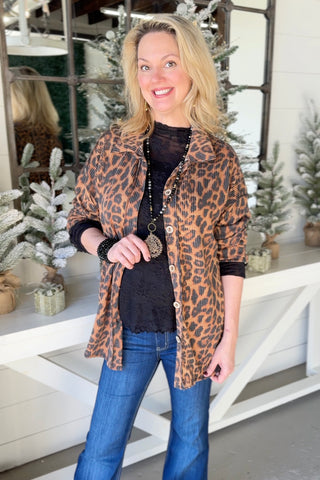 Fearless Animal Brown Shirts & Tops Heimish USA