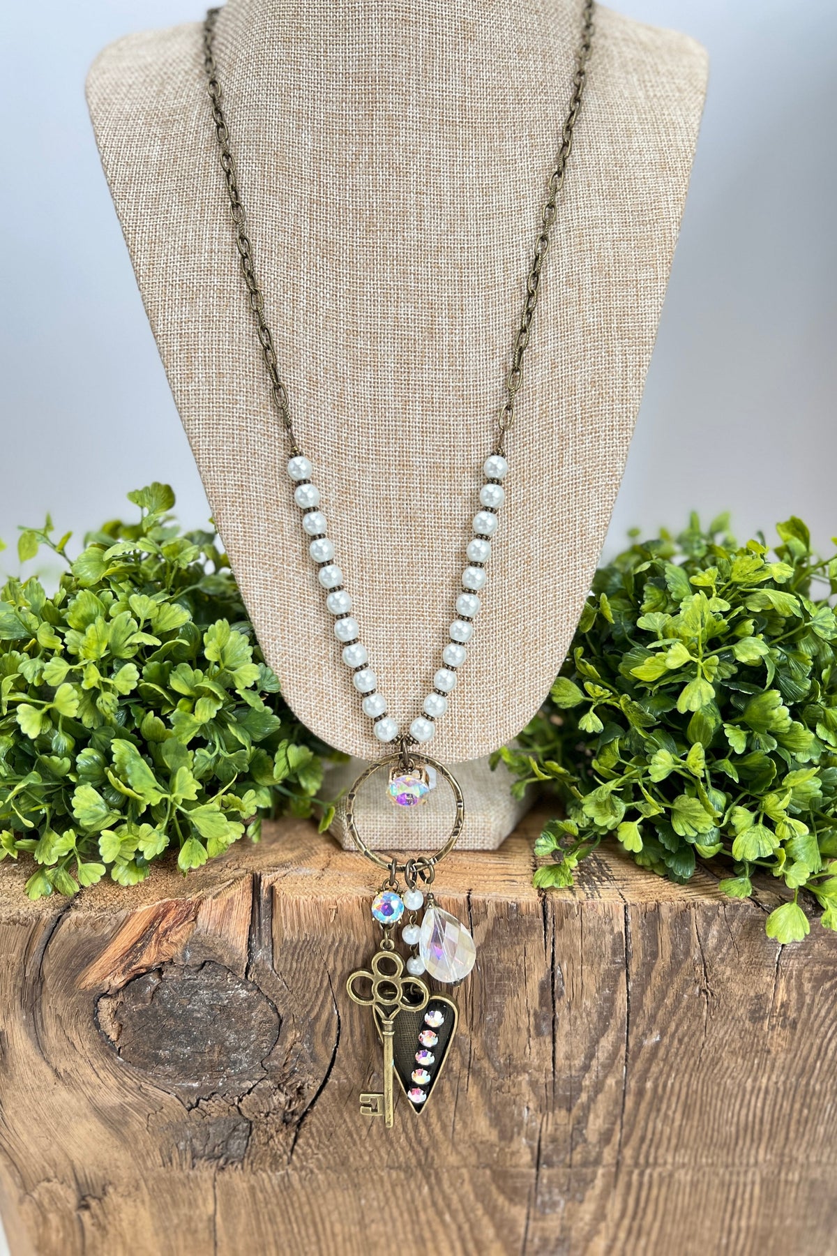 Key to my shop heart jewelry