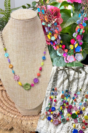 Boho Flower Necklace