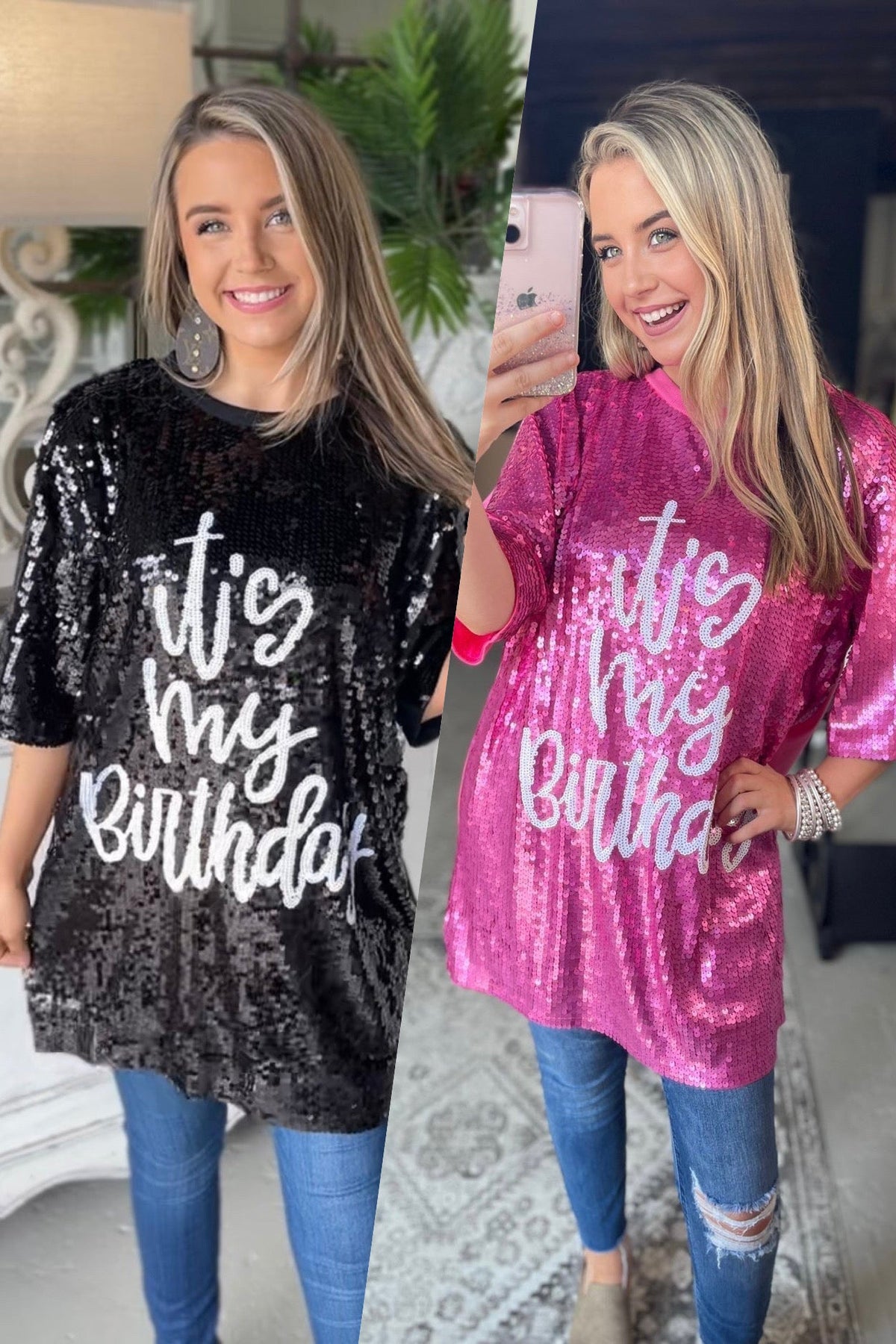It&#39;s My Birthday Sparkle Shirts &amp; Tops Why Dress   