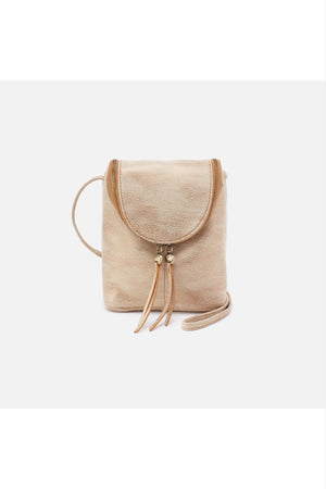 Fern Crossbody Gold Leaf Metallic Leather