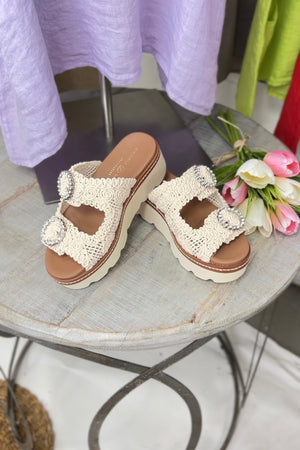 Chinese Laundry Sonder  Macrame Sandals RESTOCK