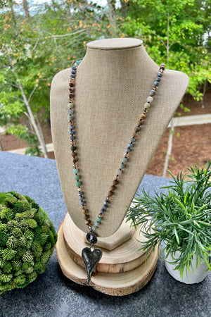 Antique Heart Necklace  RESTOCK
