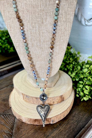 Antique Heart Necklace  RESTOCK